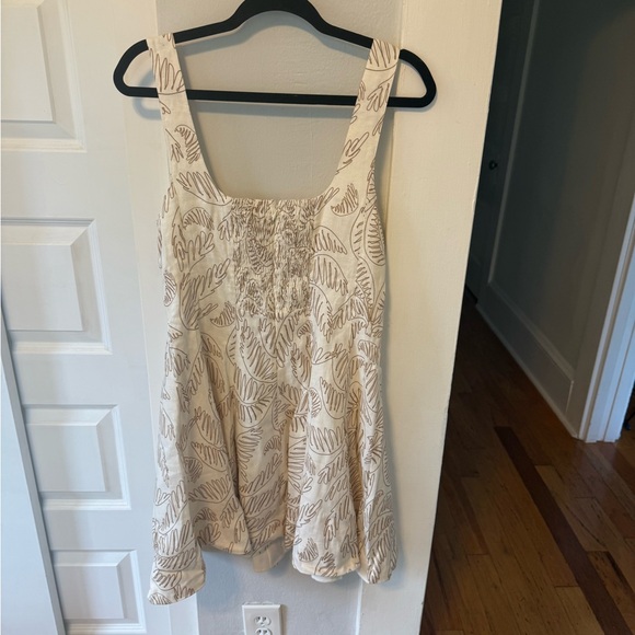 ANTONIO MELANI Cream Patterned Mini Dress - Picture 4 of 4